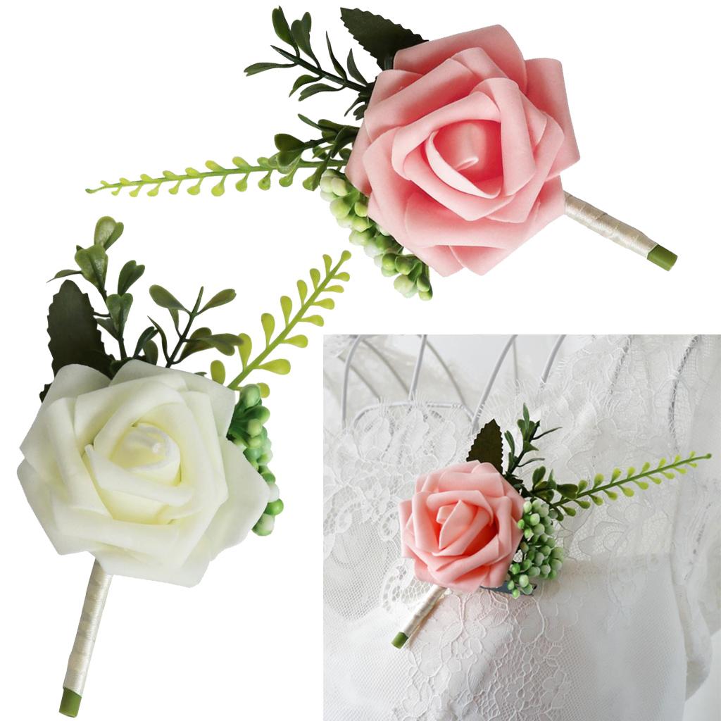 Bride Corsage PE Rose Flower B - Wedding Ceremony Supply avis et prix