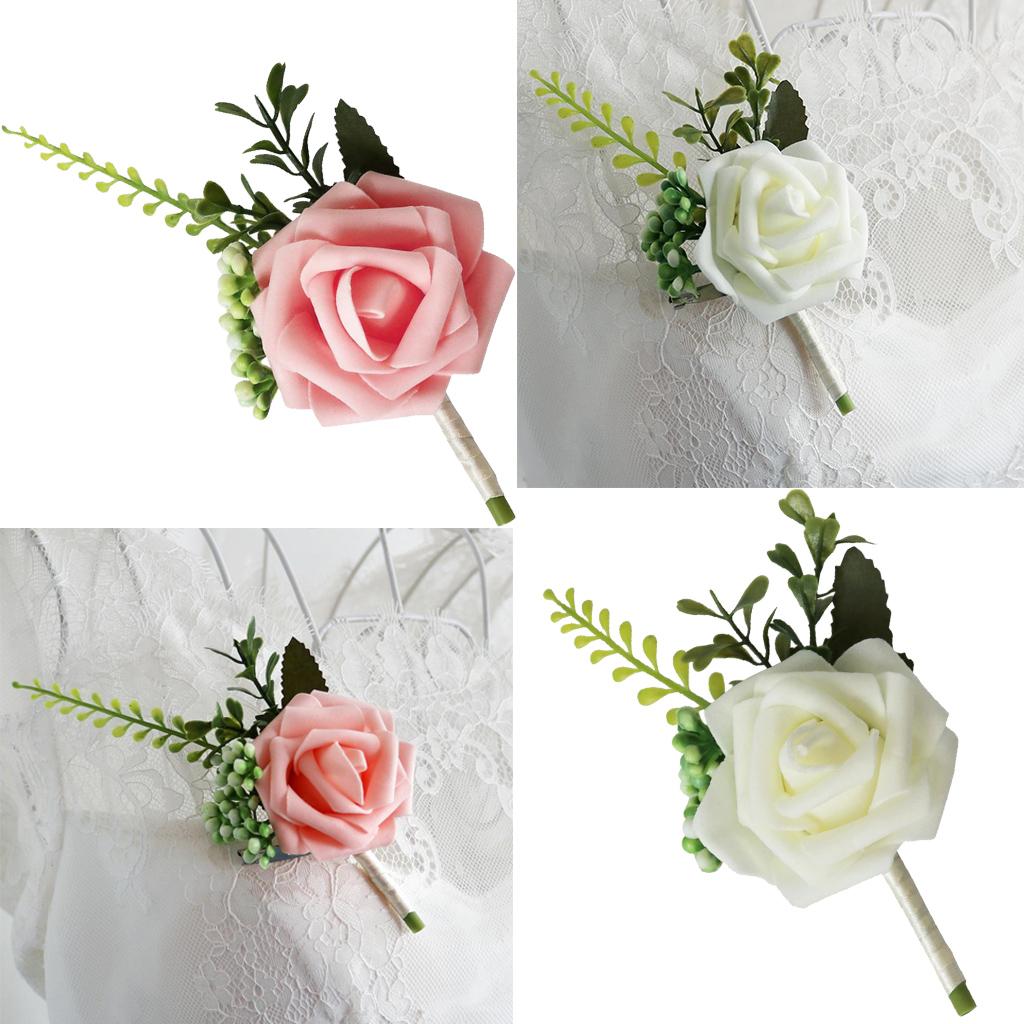 Bride Corsage PE Rose Flower B - Wedding Ceremony Supply avis et prix