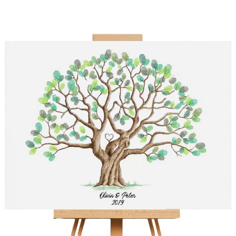 Wedding Fingerprint Tree Paint - Personalized Guest Book avis et prix