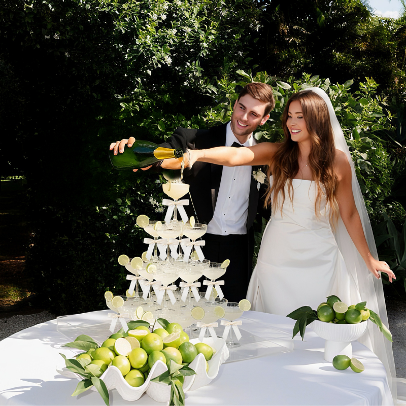 4-6Tier Acrylic Champagne Towe - Champagne Tower Set avis et prix