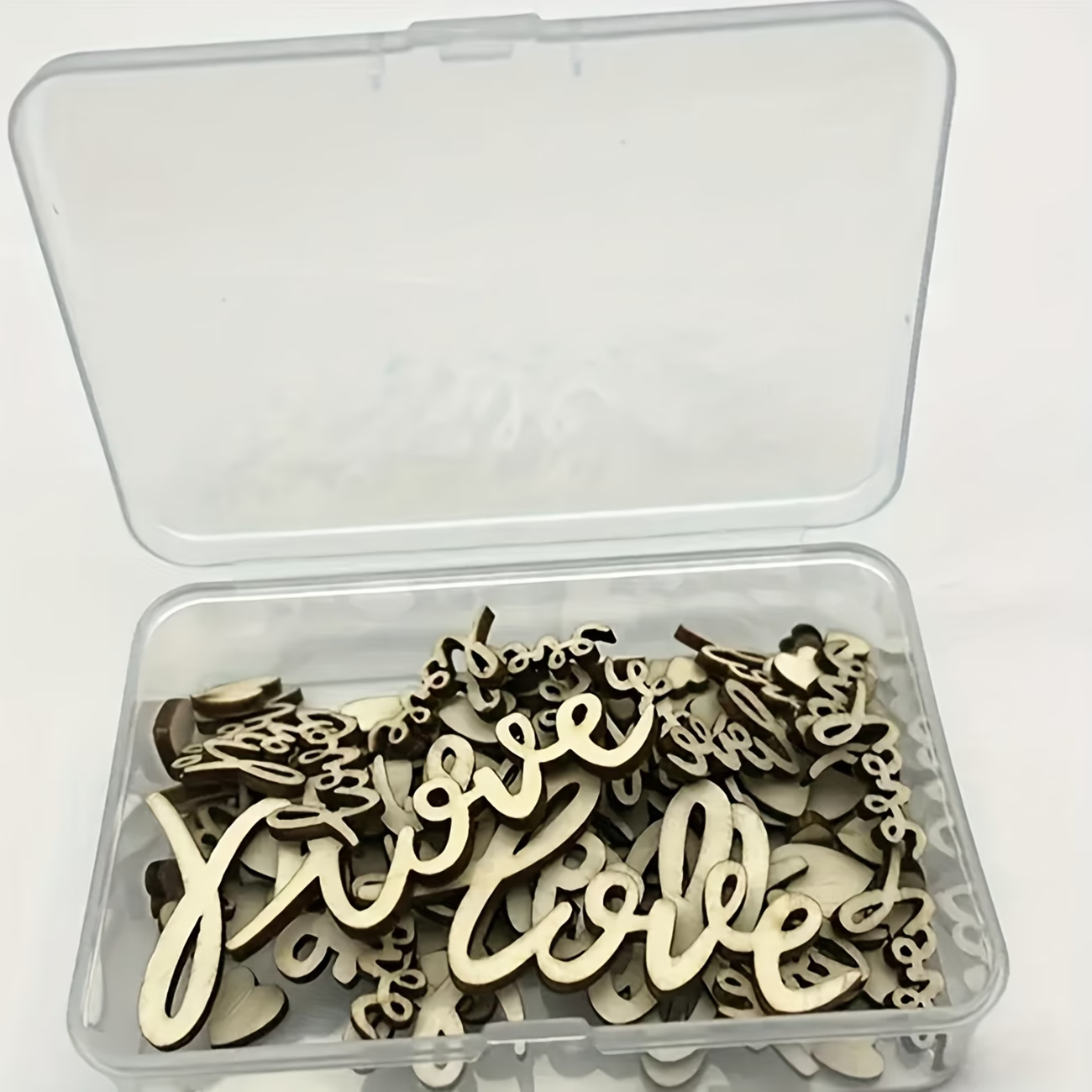 Box Set Of 120pcs Wooden Love  - Wedding Ceremony Supply avis et prix