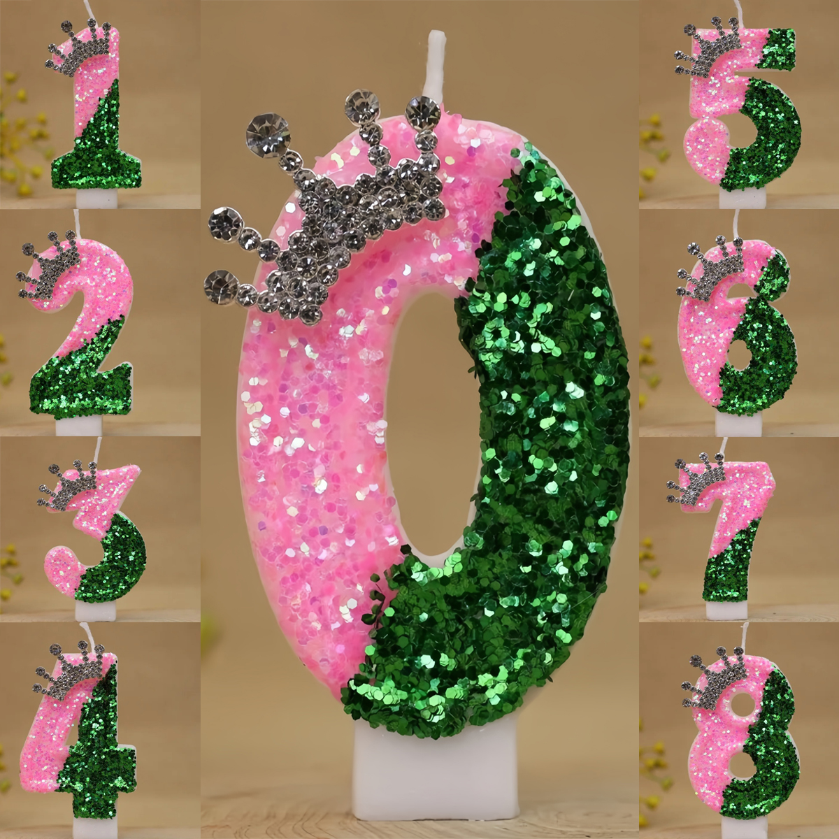 Sparkling Light Green Princess - Unity Candle Set avis et prix