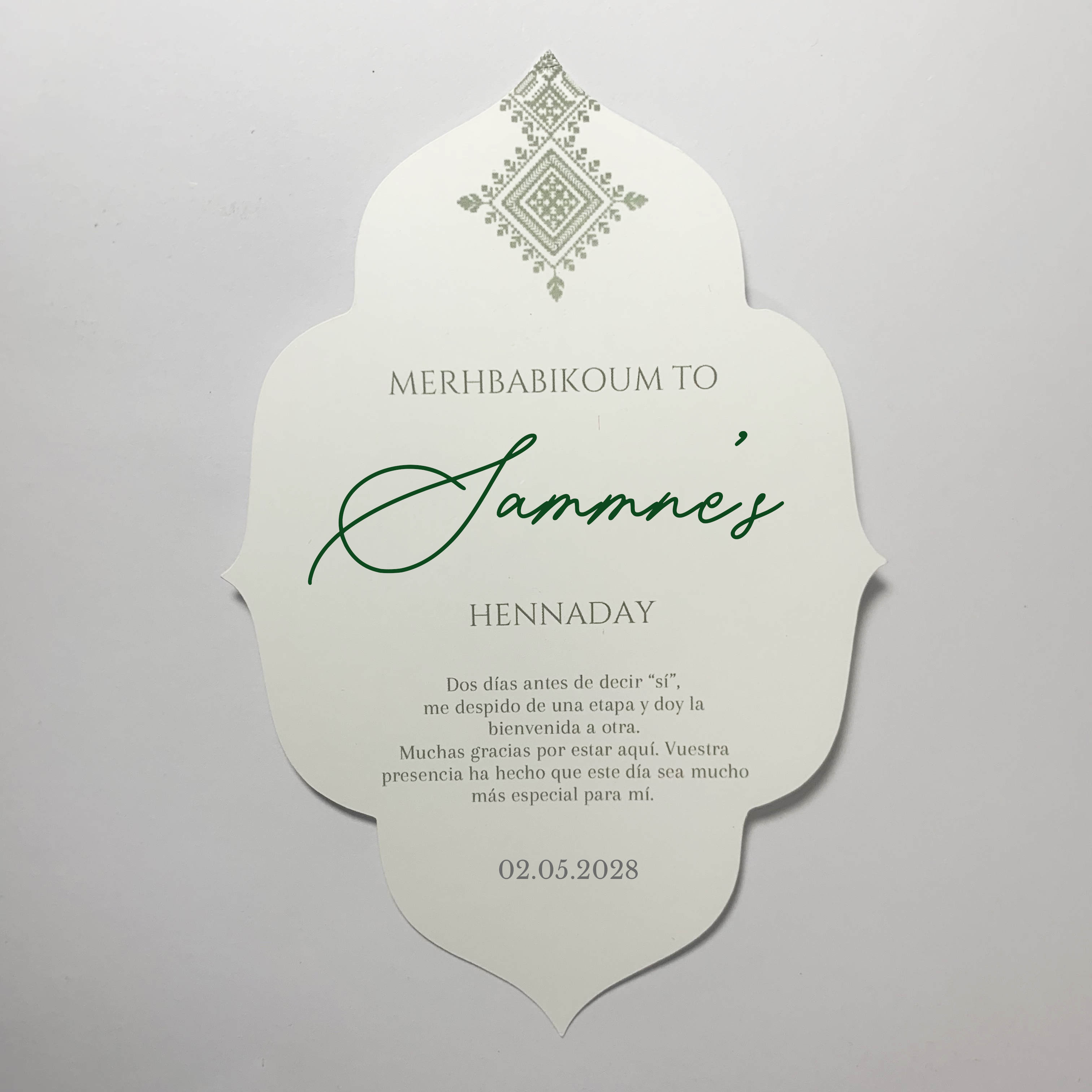 Custom Henna Day Card Night Pa - Wedding Supply Business avis et prix