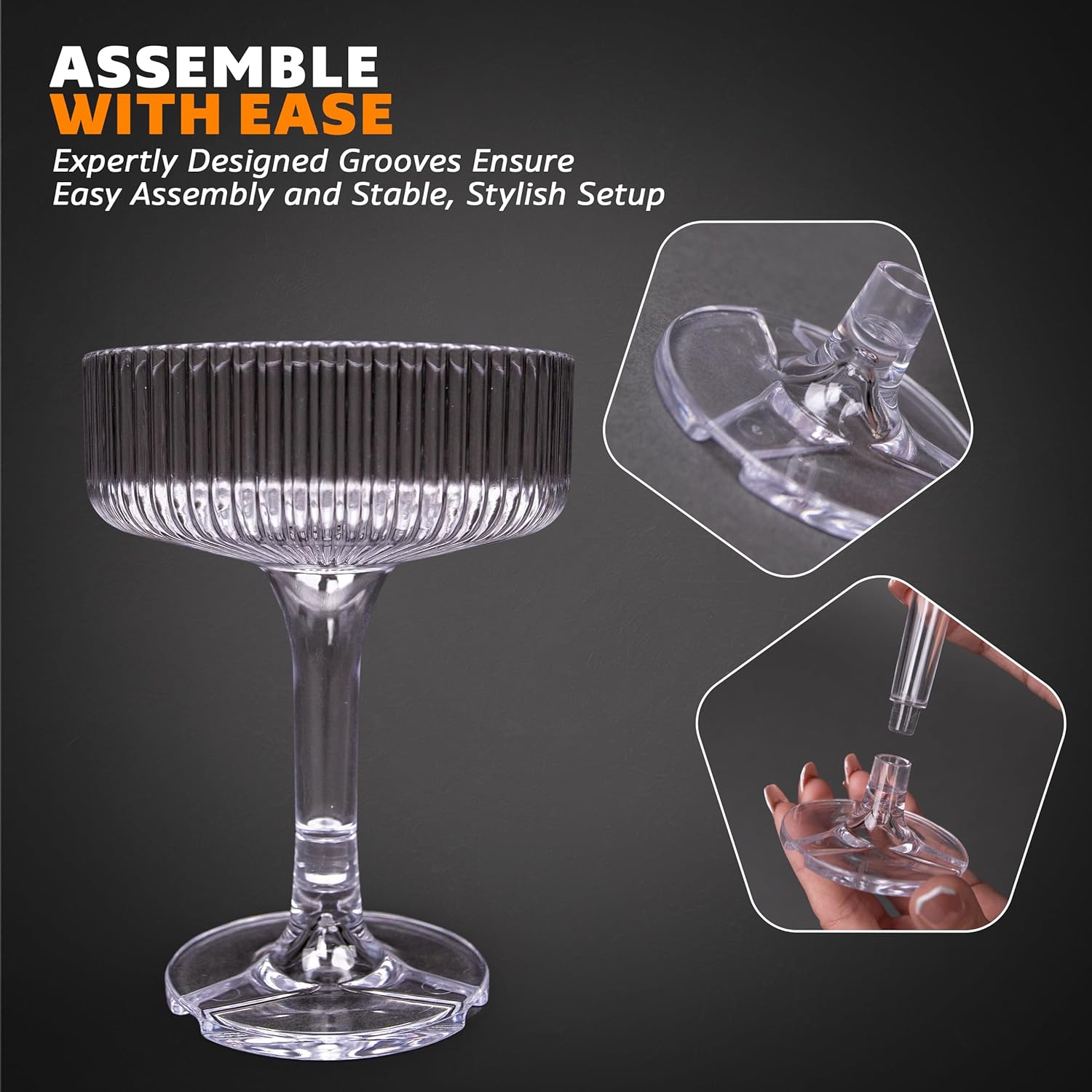 20-60PCS ACRYLIC Champagne Tow - Champagne Tower Set avis et prix