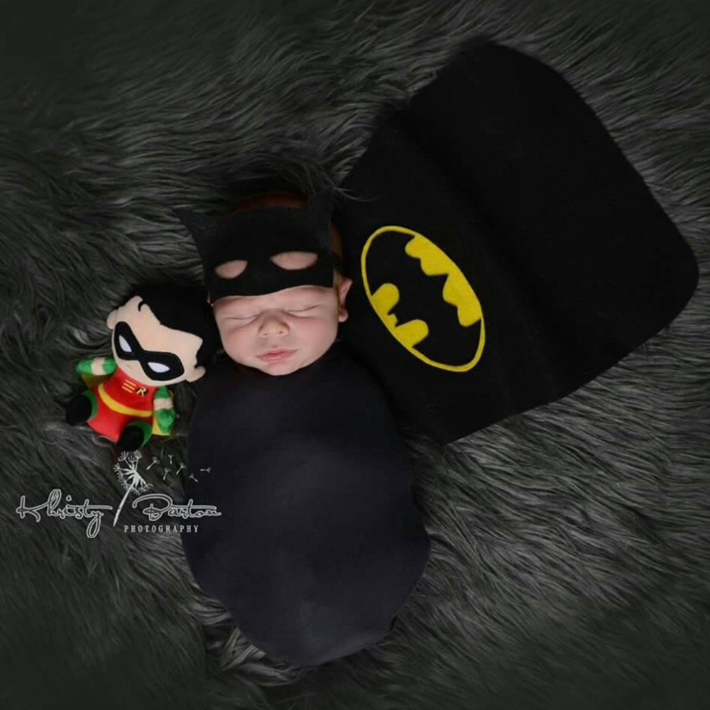 Newborn Baby Batman Cape and W - Photo Booth Prop avis et prix