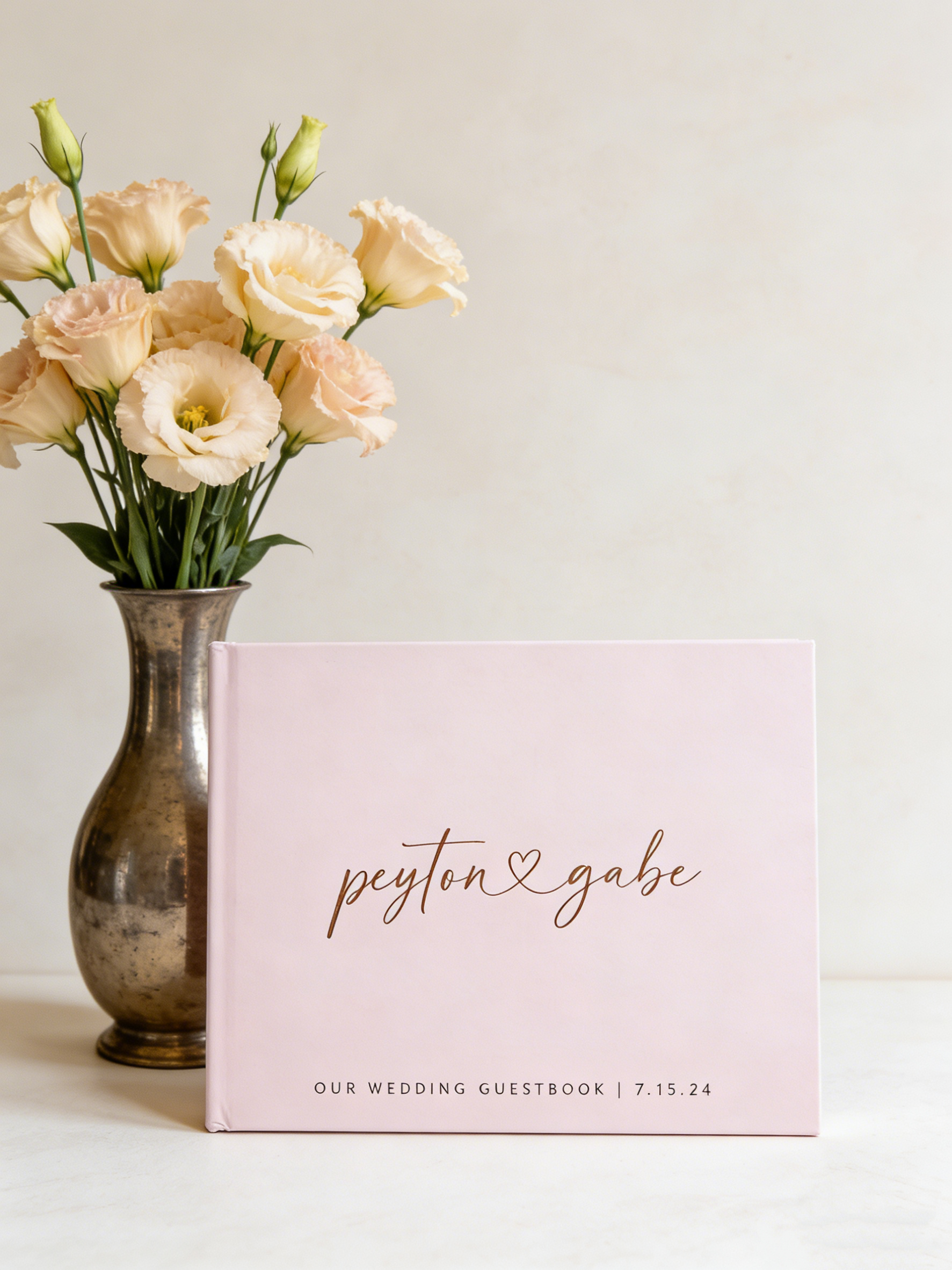 Personalized Mauve Wedding Gue - Personalized Guest Book avis et prix