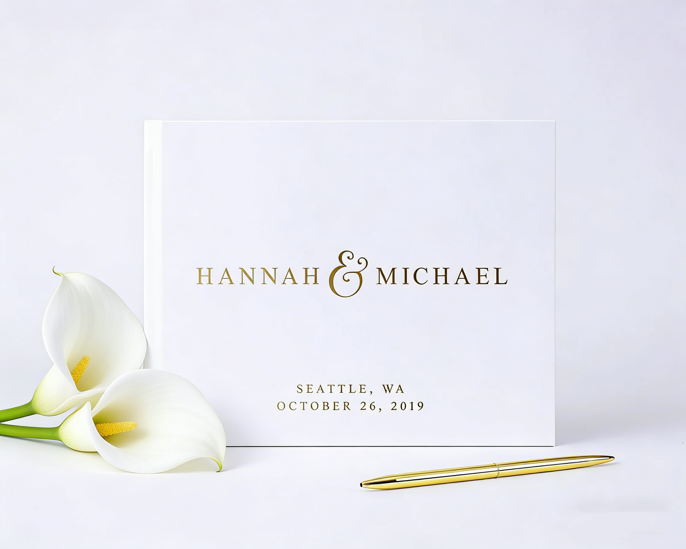 Personalized Mauve Wedding Gue - Personalized Guest Book avis et prix