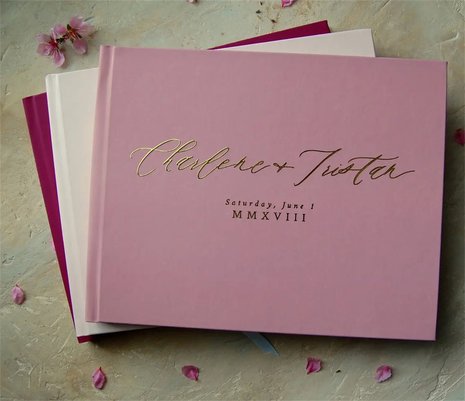 Personalized Mauve Wedding Gue - Personalized Guest Book avis et prix