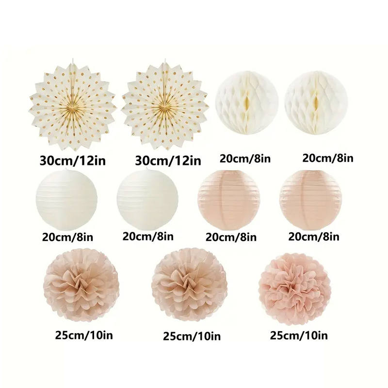 11Pcs Champagne Gold and Beige - Wedding Ceremony Supply avis et prix