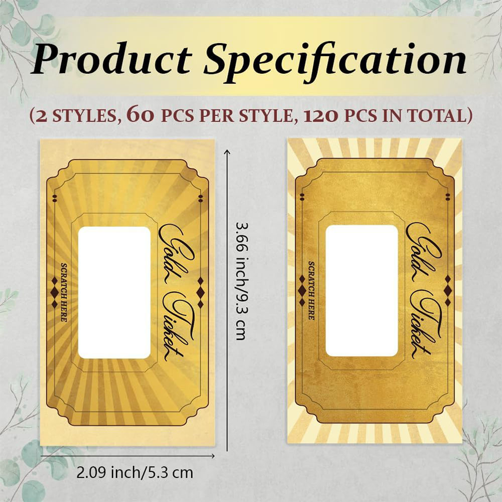 20 pcs Gold Scratch off Cards  - Wedding Supply Business avis et prix