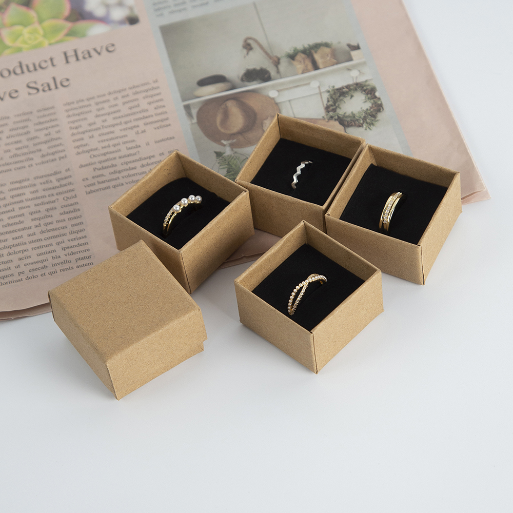 100Pcs Jewelry Kraft Box 4x4x3 - Wedding Favor Box avis et prix