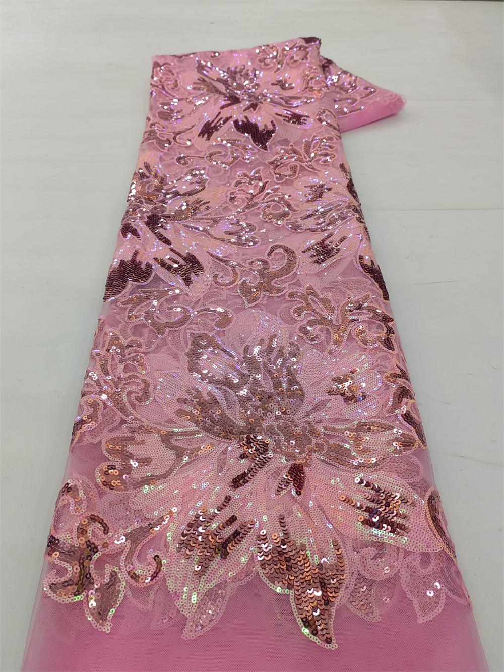 African Sequins Net Lace Fabri - Wedding Dress Supply avis et prix