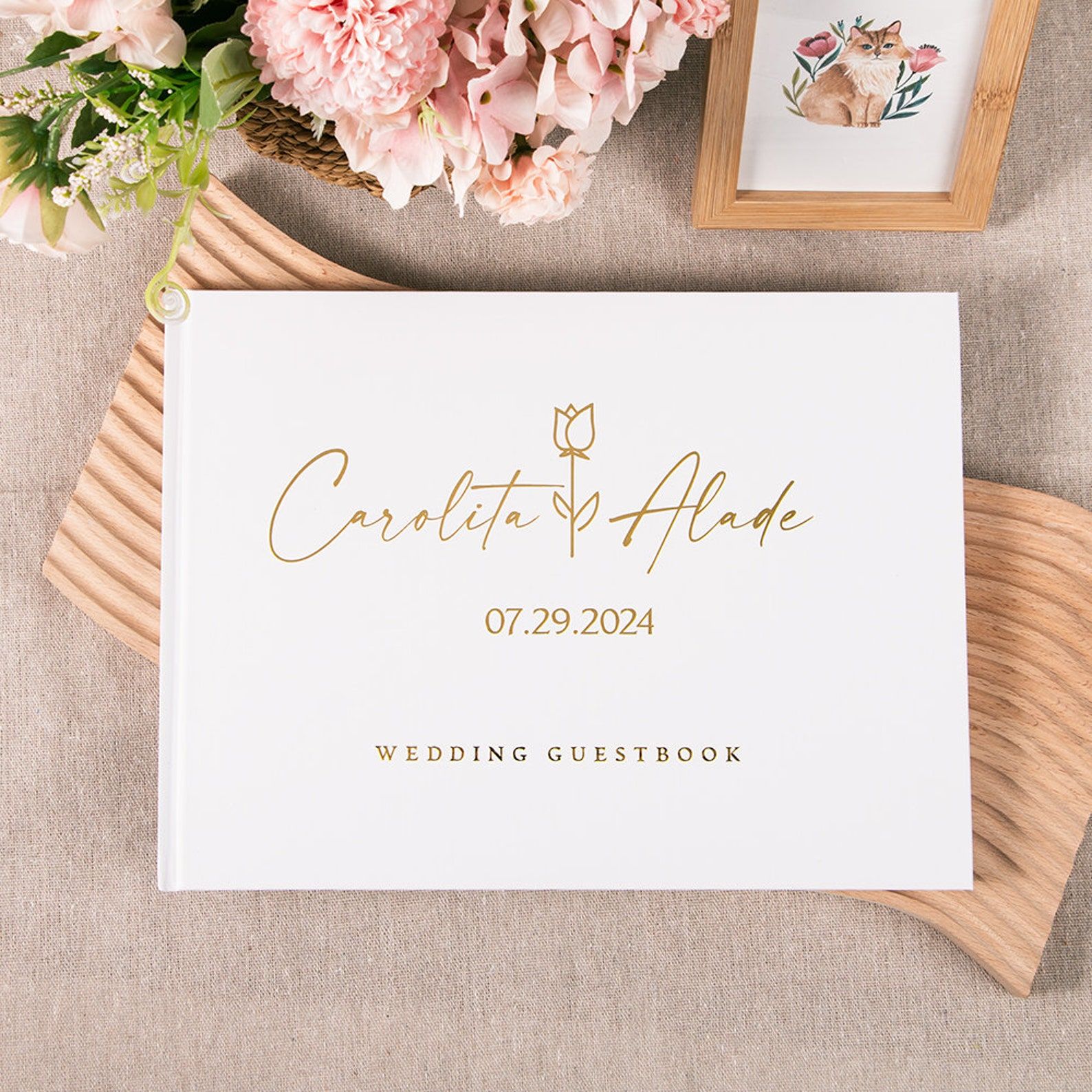 Custom Wedding Guestbook Perso - Personalized Guest Book avis et prix