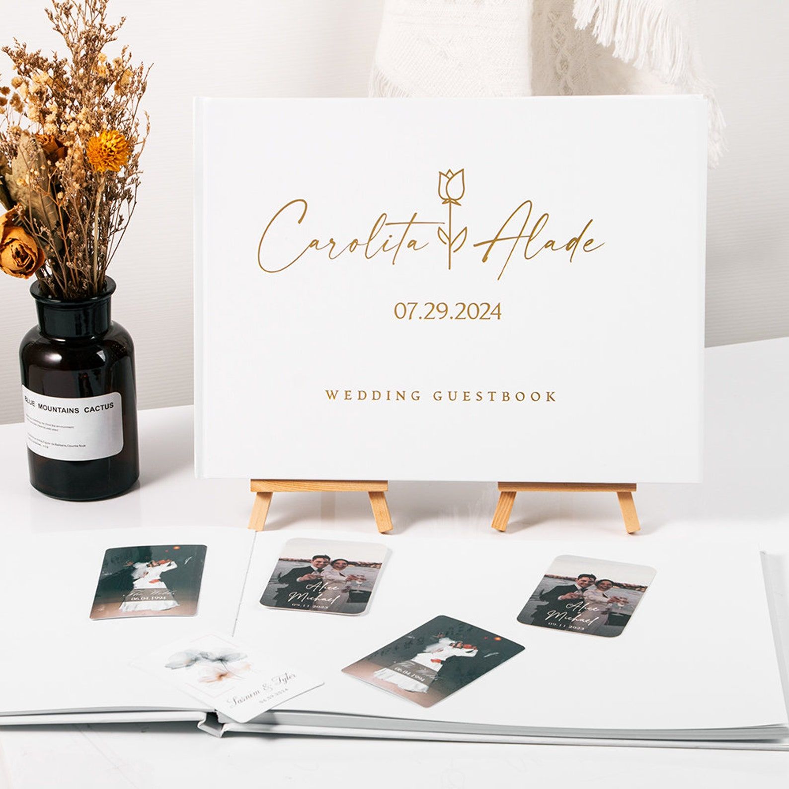 Custom Wedding Guestbook Perso - Personalized Guest Book avis et prix