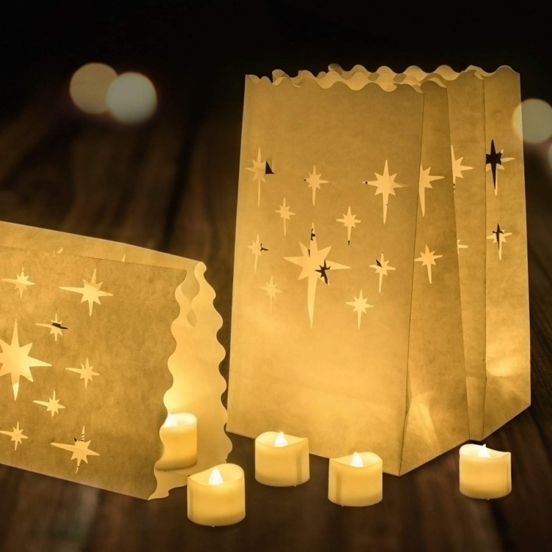 10PCS Heart White Paper Lanter - Unity Candle Set avis et prix