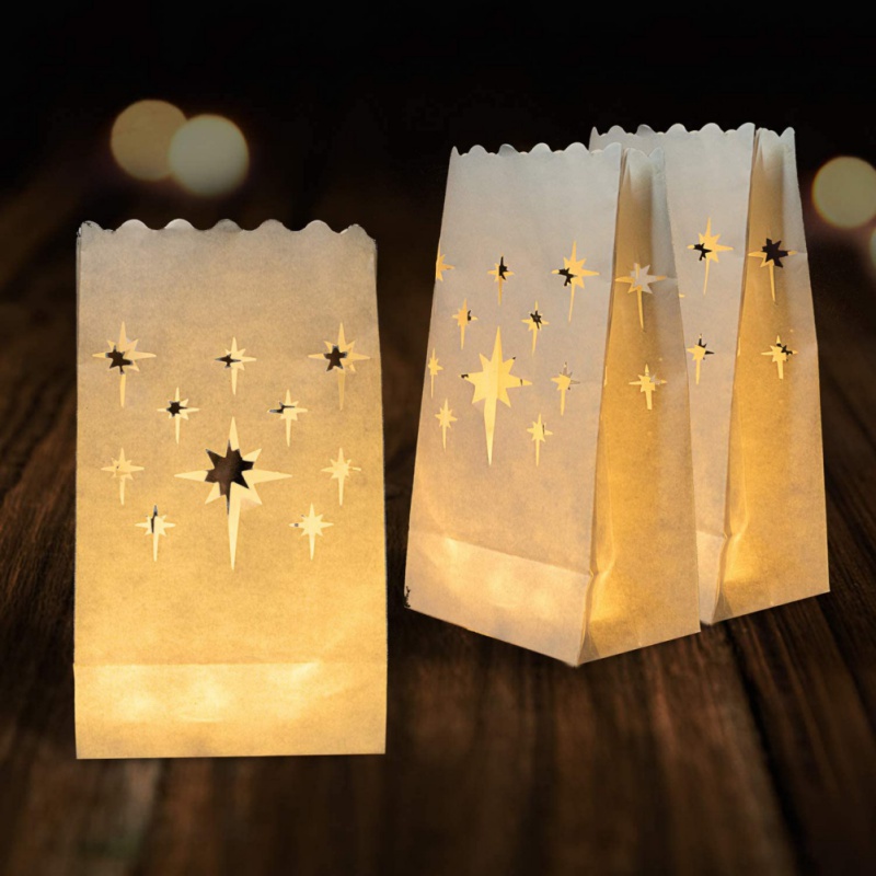 10PCS Heart White Paper Lanter - Unity Candle Set avis et prix